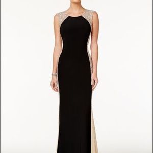 XSCAPE Rhinestone Illusion Gown Wedding Season